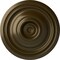 Ekena Millwork Traditional Ceiling Medallion (Fits Canopies up to 4"), Hand-Painted Brass, 14 3/4"OD x 1 3/4"P CM14TRBRS - alternate 1